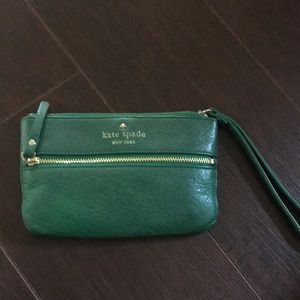 Kate ♠️Spade wristlet gorgeous green